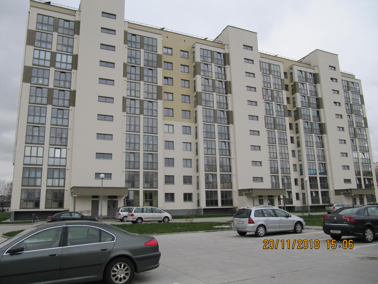 120-apartment, 10-storey energy efficient residential building. Grodno